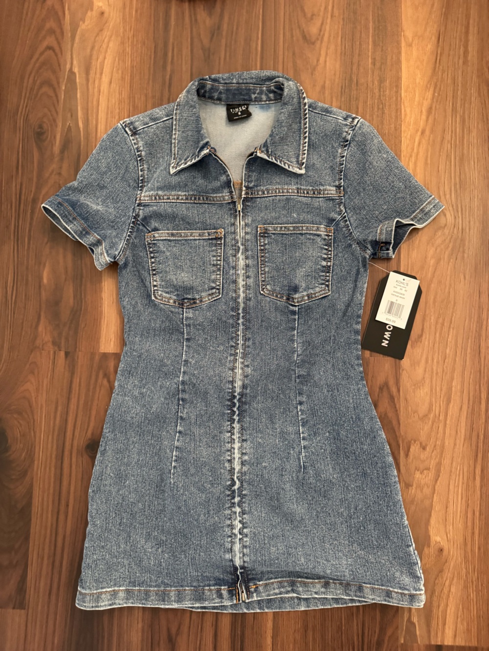 Tinseltown Vintage-Style Blue Denim Dress